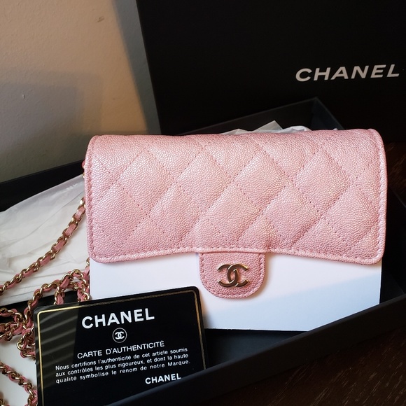 CHANEL Handbags - authentic CHANEL IRREDESENCE PINK 19S